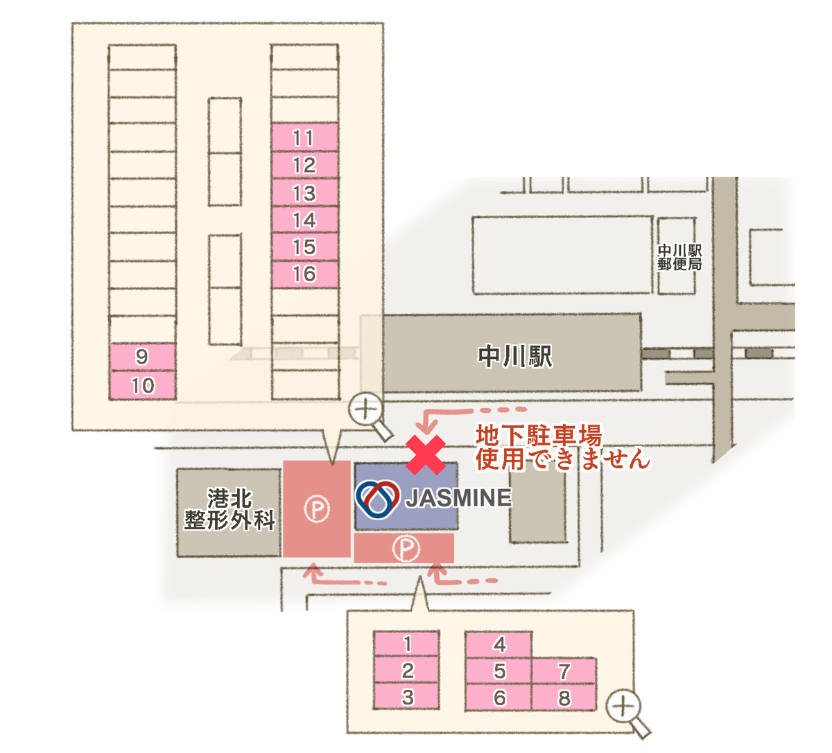 駐車場について